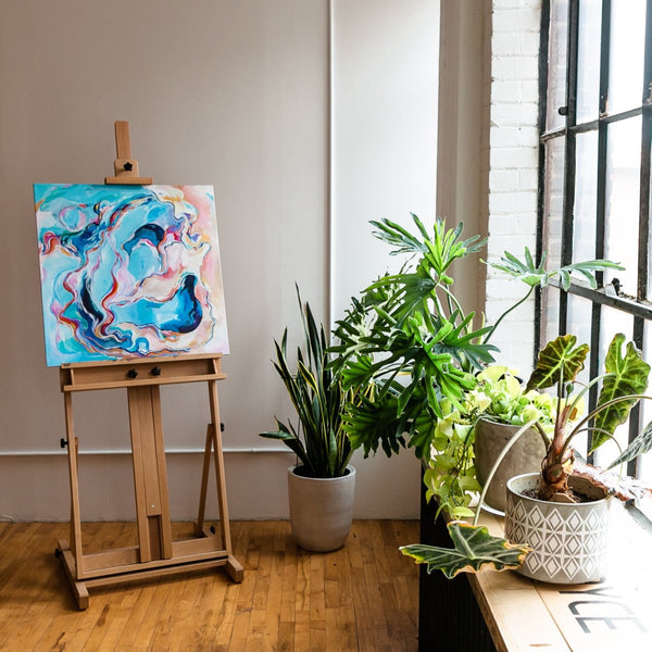 'Reminder: Life is an Invitation to Feel it All' 30"x30" Original Abstract Painting on Canvas