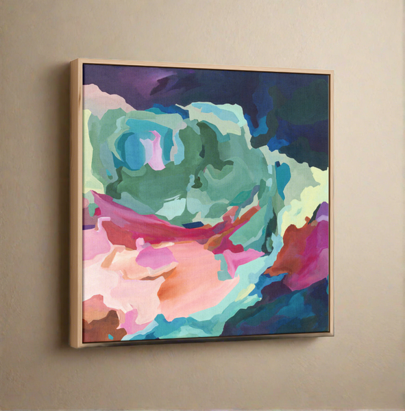 'Come Away with Me' 36"x36" Original Abstract Painting on Canvas