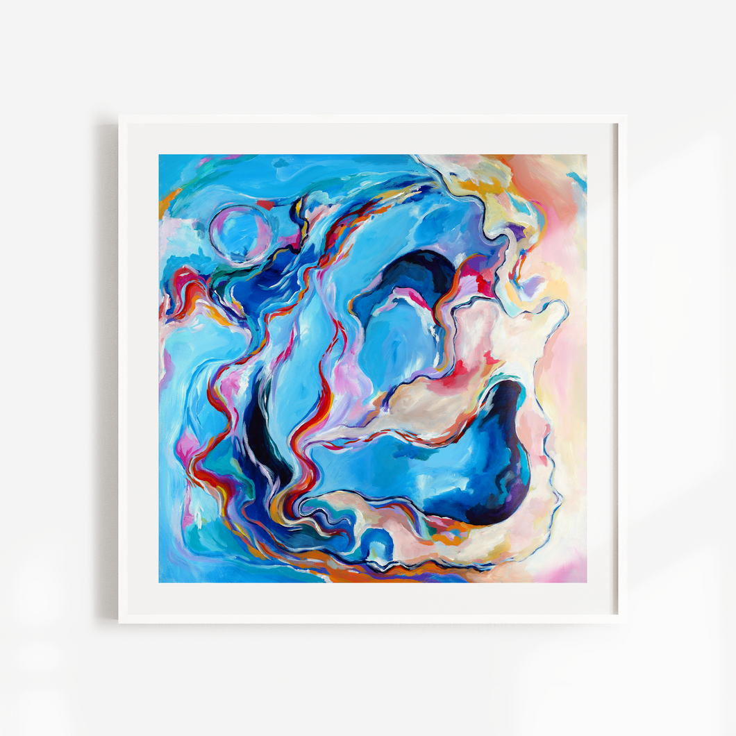 'Reminder: Life is an Invitation to Feel it All' A Square Giclée Print