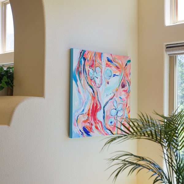 'Hidden in the Glorious Wildness' 30"x30" Original Abstract Painting on Canvas