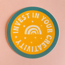 Load image into Gallery viewer, Invest in Your Creativity Vinyl Sticker
