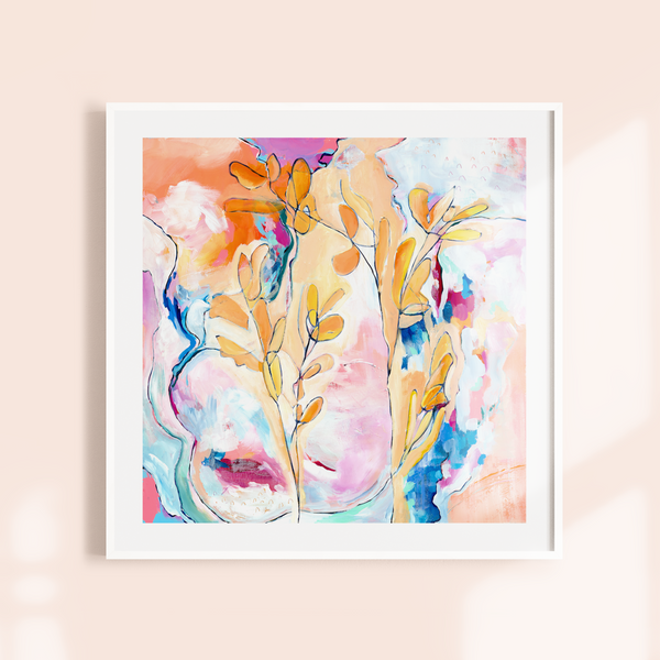 'A Garden to Walk In and Immensity to Dream In' A Square Giclée Print