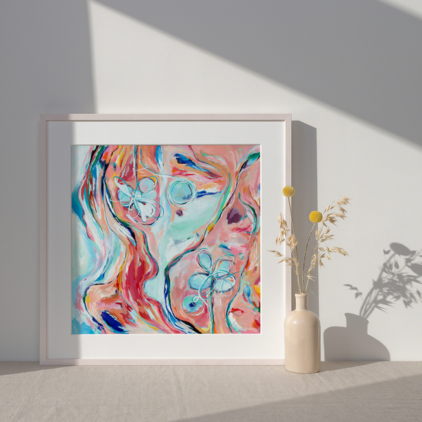 'Hidden in the Glorious Wildness' A Square Giclée Print