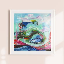 Load image into Gallery viewer, &#39;Reminder: You Are Safe to Explore Your Depths’ A Square Giclée Print
